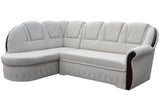 Rozkladacia sedačka QUEEN, 250x105x180 cm, soft 017 white, lavá -  - 0