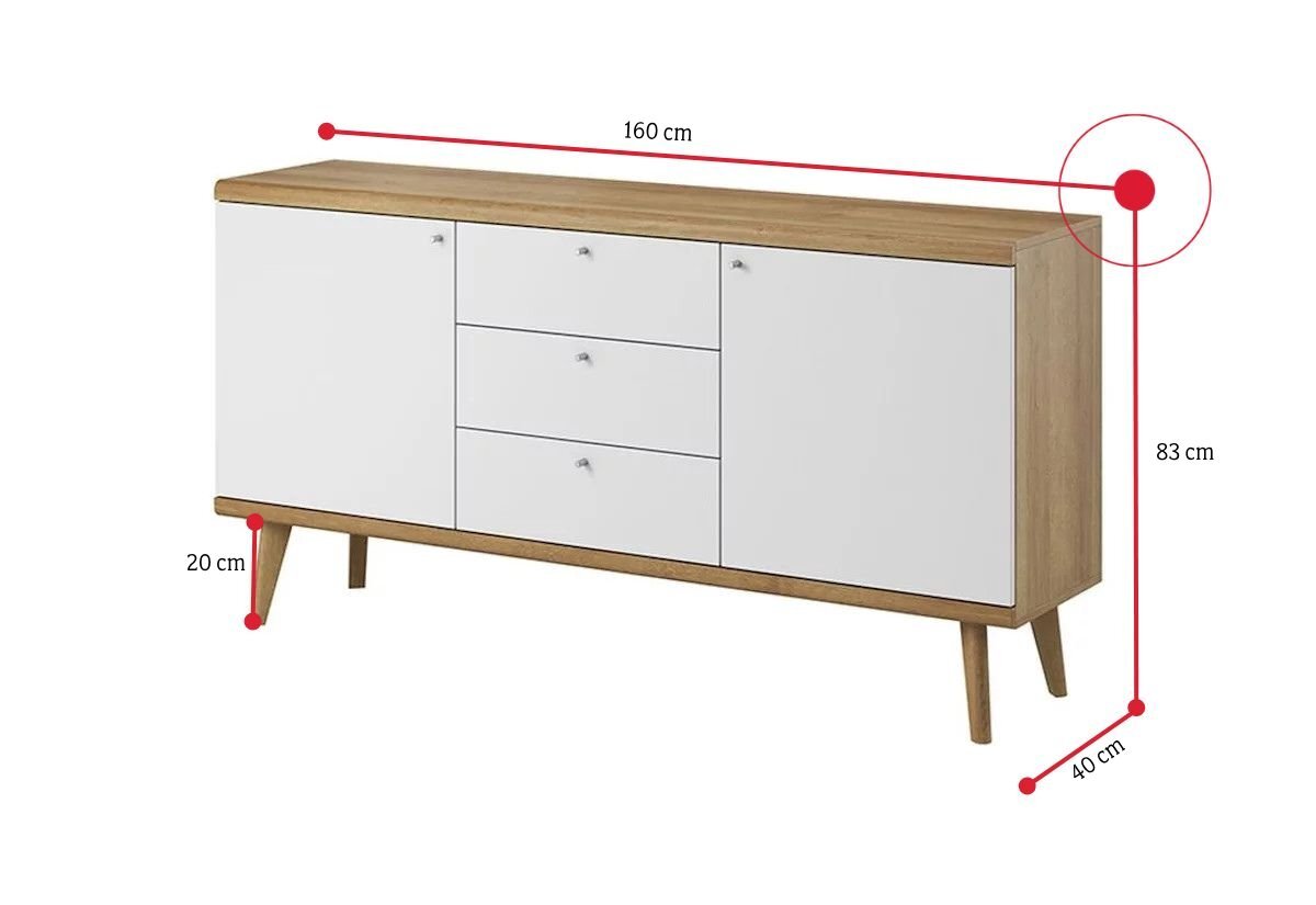 Komoda PORT PKSZ160 - ROZMEROVKA - 2