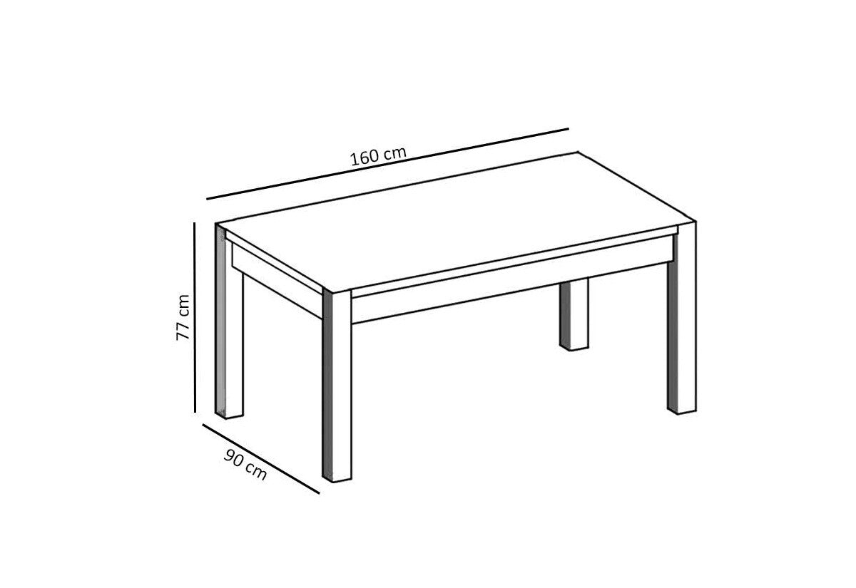 Stôl HAVANA ST - ROZMEROVKA - 1