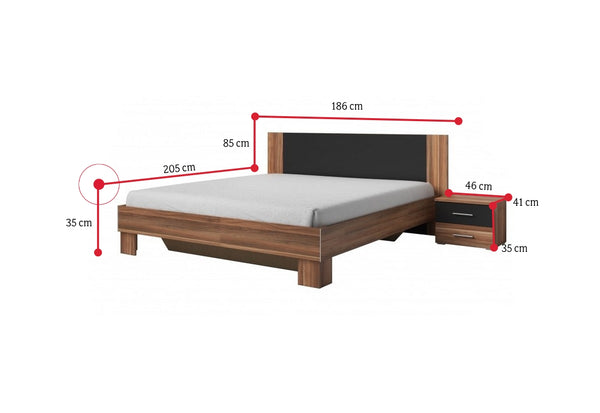 Posteľ ERA + 2 nočné stolíky - ROZMEROVKA - 2