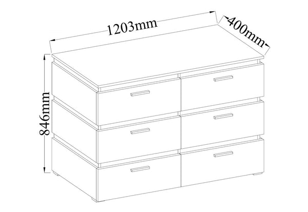 Komoda CALEB 2 - ROZMEROVKA - 1