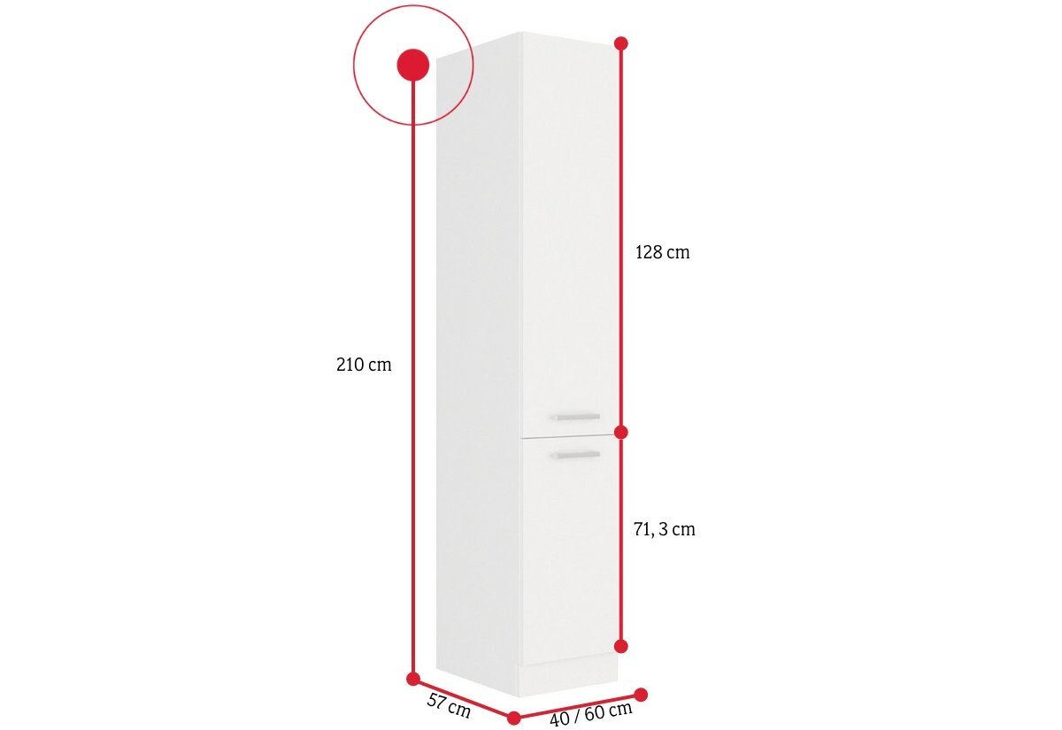 Kuchynská skrinka vysoká ALBERTA - ROZMEROVKA - 2