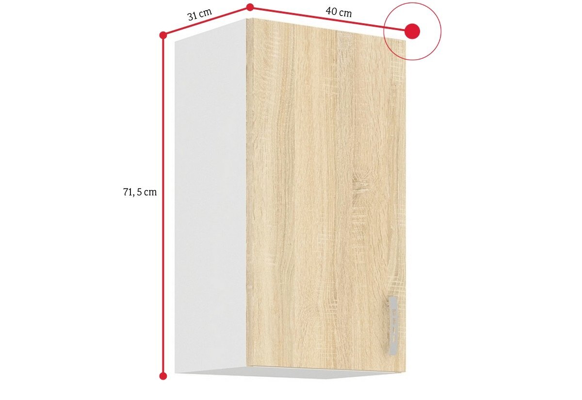 Kuchynská skrinka horná AVRIL - ROZMEROVKA - 1