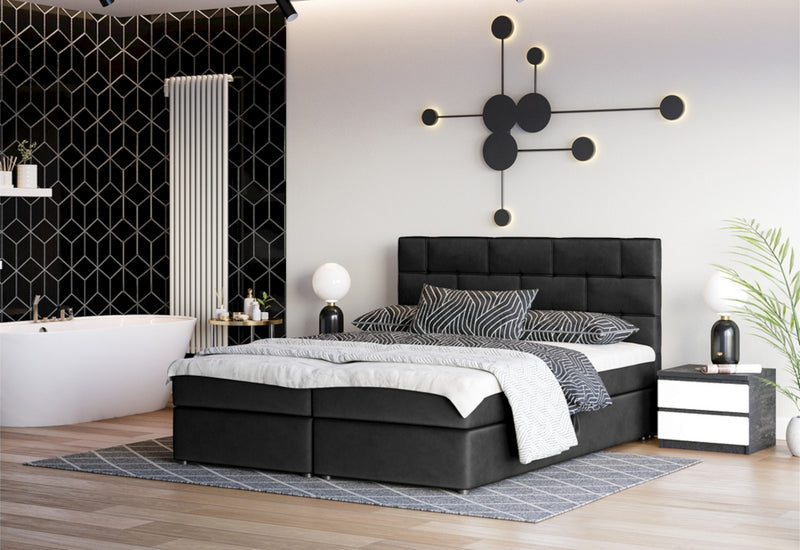 Čalúnená posteľ boxspring BETANIA + úložný priestor - ARANZ - 1