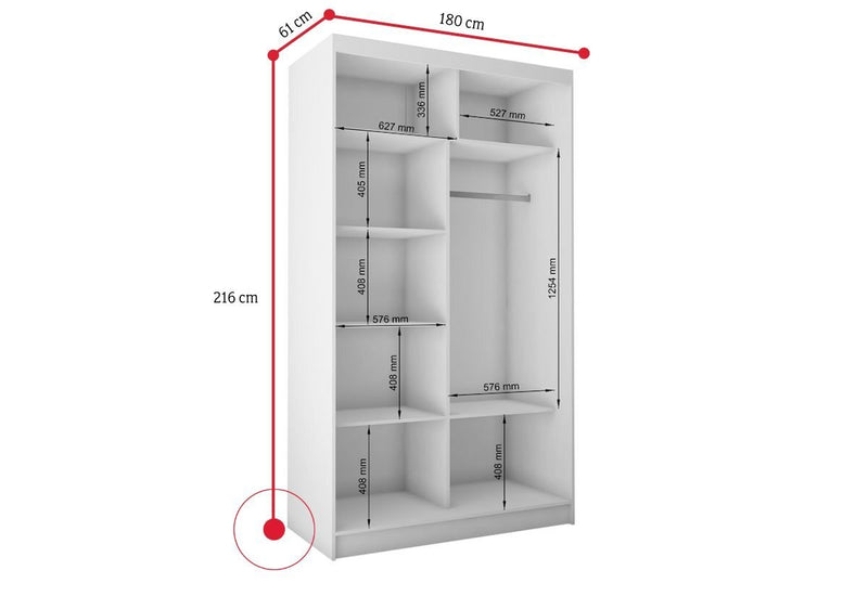 Skriňa s posuvnýi dvermi ADRIANA - ROZMEROVKA - 5