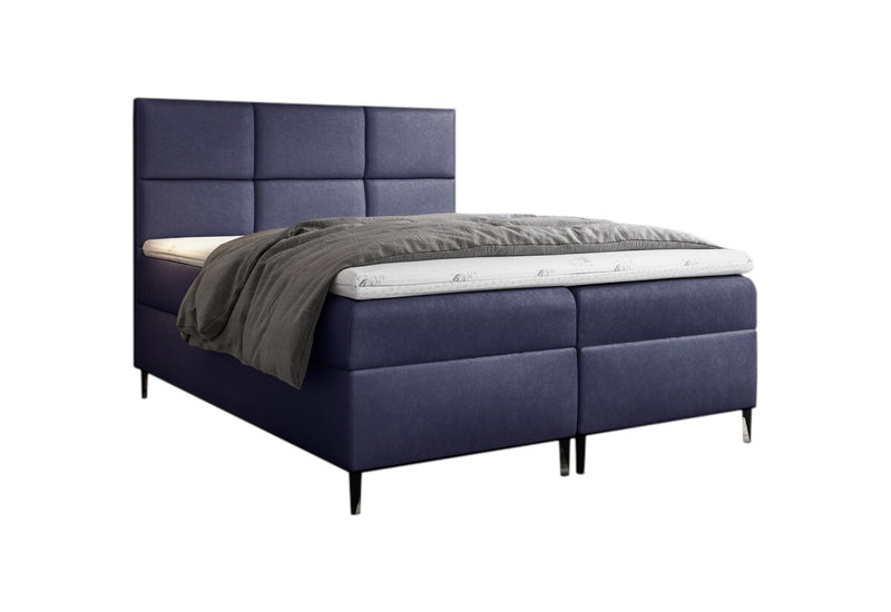 Čalúnená posteľ boxspring GRETA + topper, 120x200, fancy 79 -  - 0