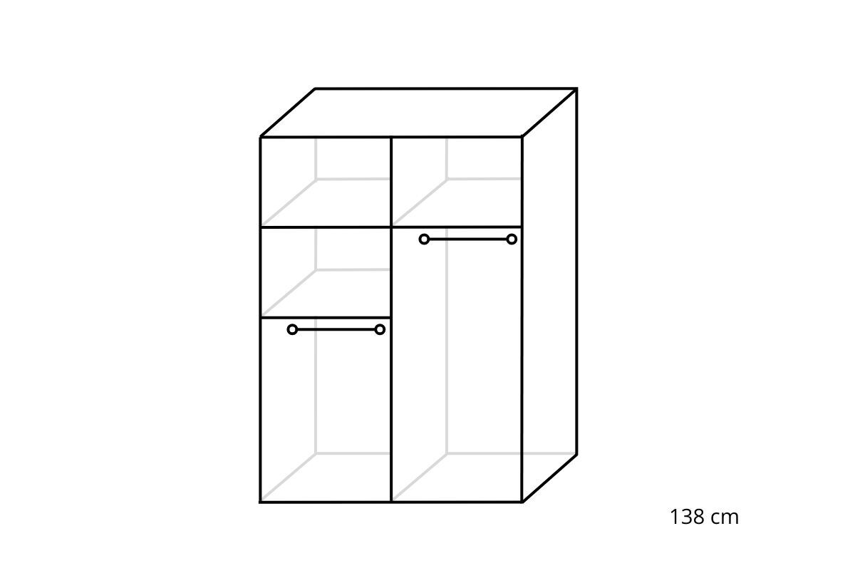 Posuvná skriňa LUKE 2 - DETAIL - 1