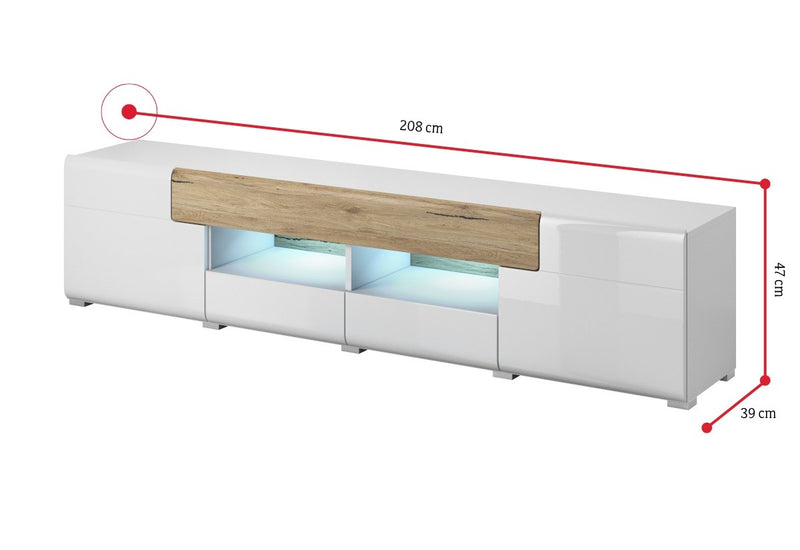 TV stolík SALAMANKA WM XL (40) - ROZMEROVKA - 2