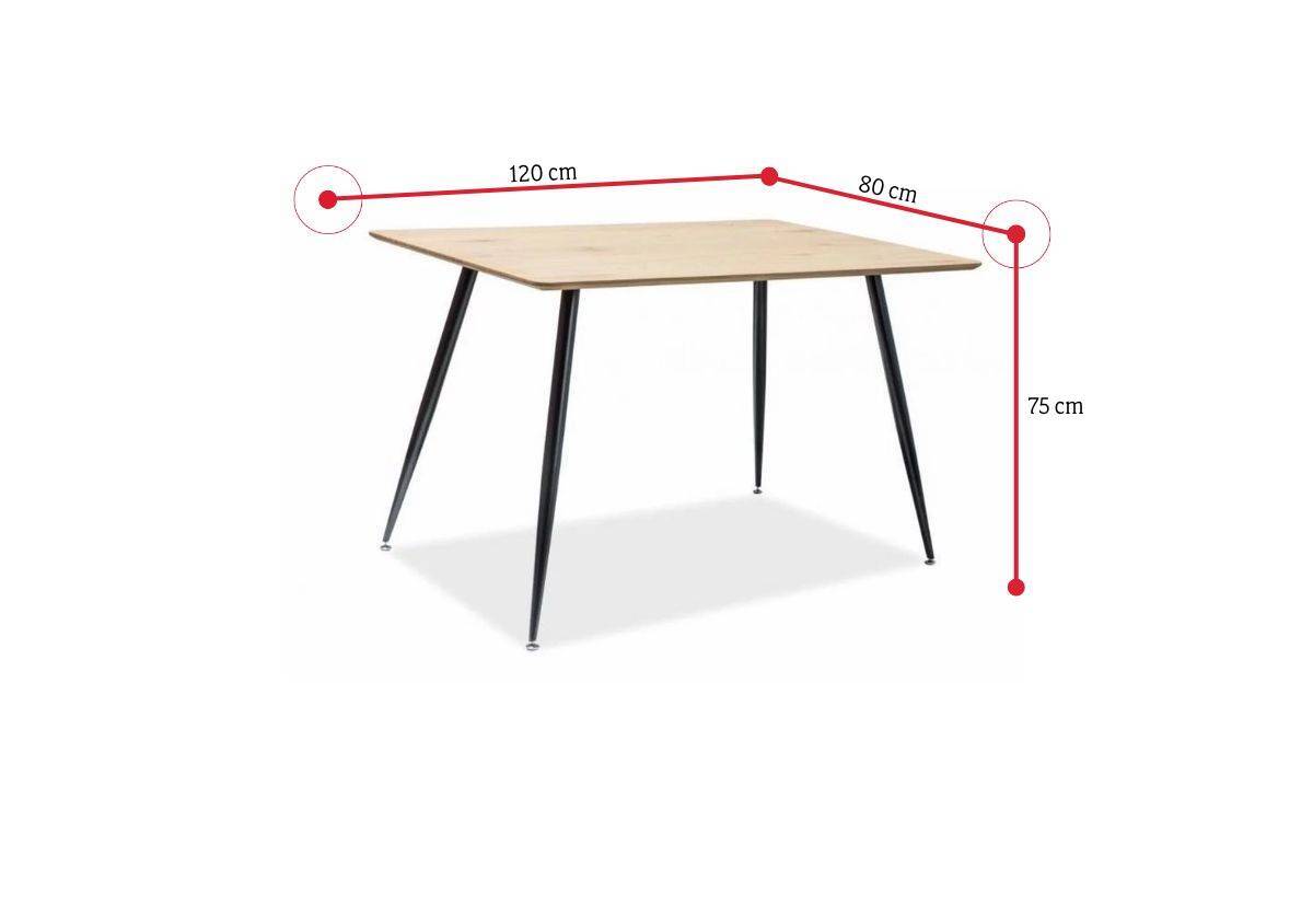Jedálenský stôl ROMULUS - ROZMEROVKA - 2
