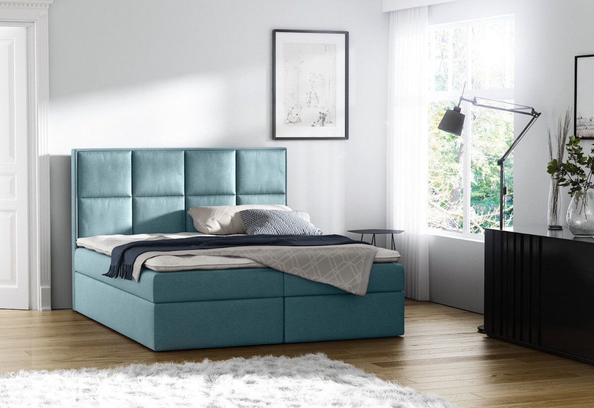 Čalúnená posteľ boxspring WOLF + topper - ARANZ - 2