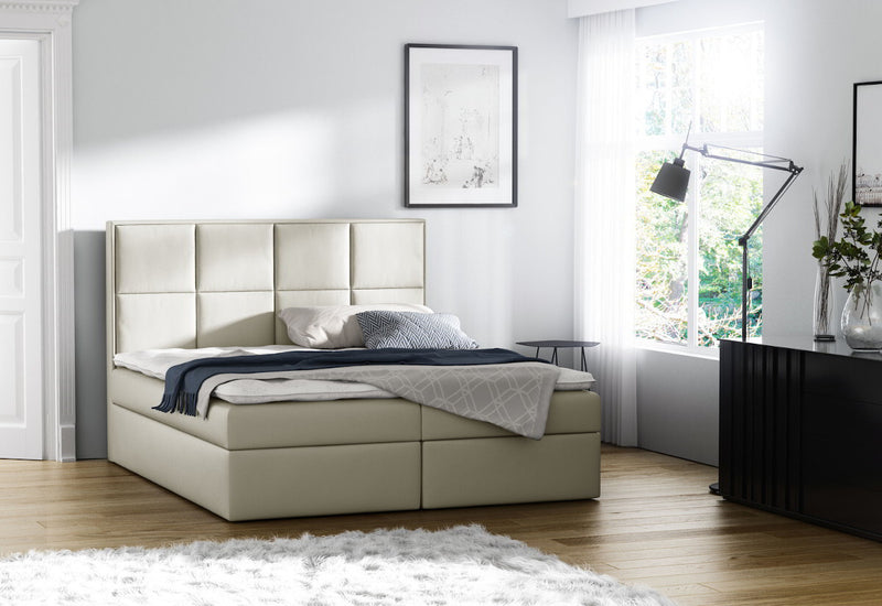 Čalúnená posteľ boxspring WOLF + topper - ARANZ - 6