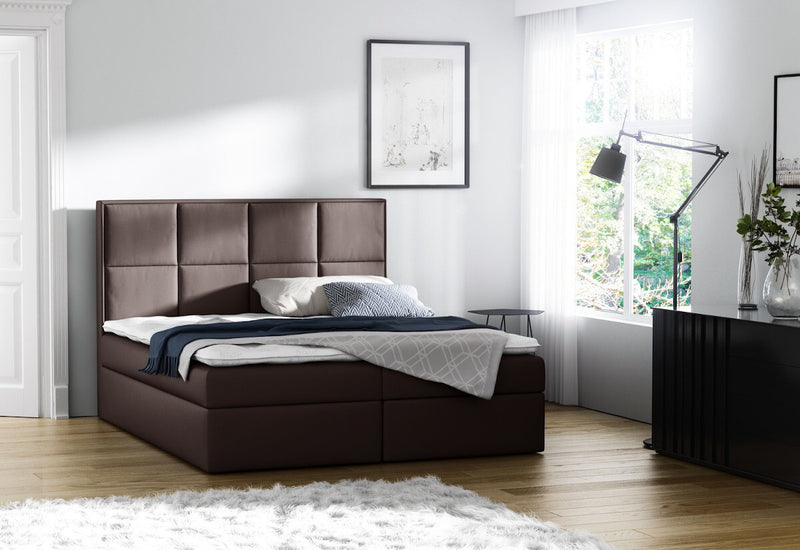 Čalúnená posteľ boxspring WOLF + topper - ARANZ - 7