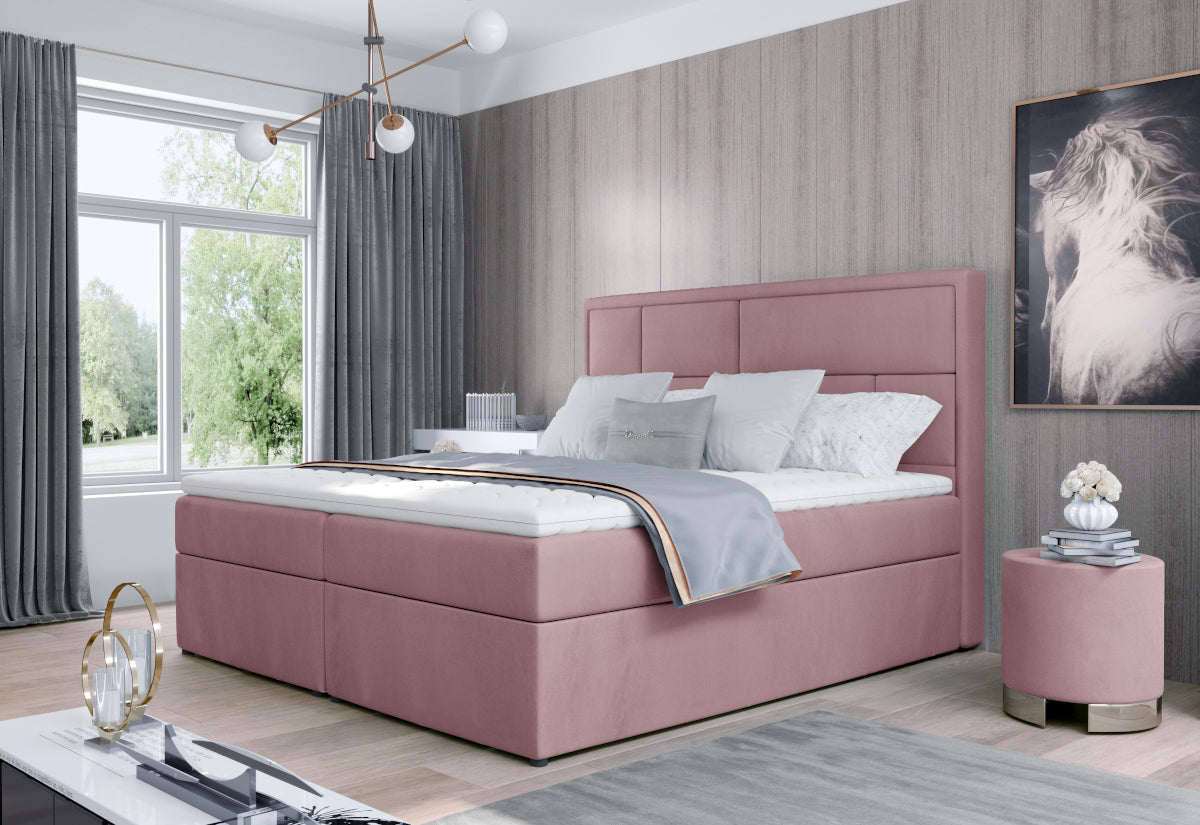 Čalúnená posteľ boxspring MARON - ARANZ - 6