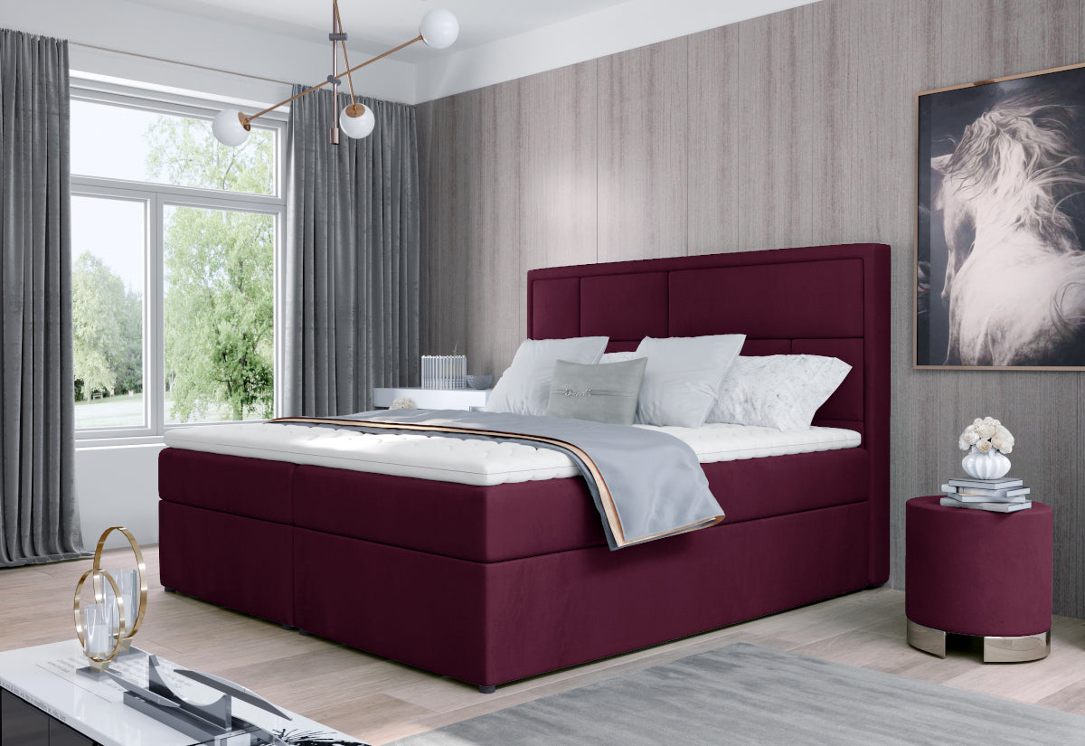 Čalúnená posteľ boxspring MARON - ARANZ - 7