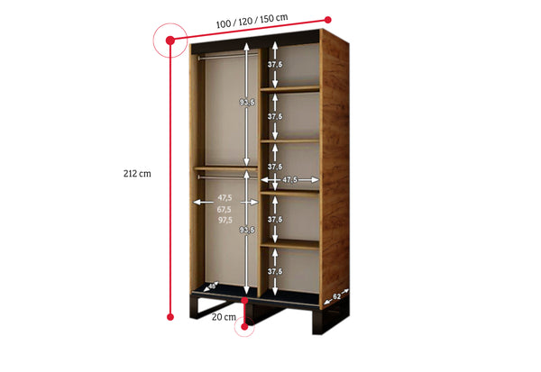 Posuvná skriňa LIFT V2 - ROZMEROVKA - 4