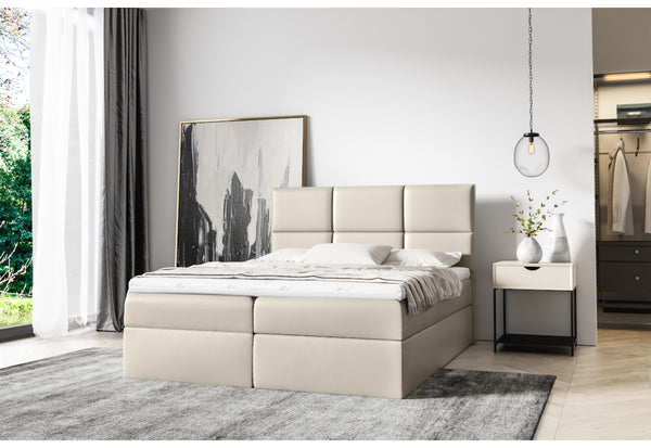 Čalúnená posteľ boxspring IZMIR + topper - ARANZ - 1