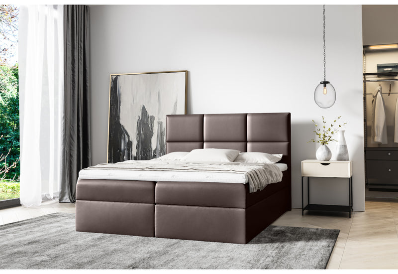 Čalúnená posteľ boxspring IZMIR + topper - ARANZ - 3