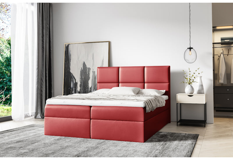 Čalúnená posteľ boxspring IZMIR + topper - ARANZ - 4