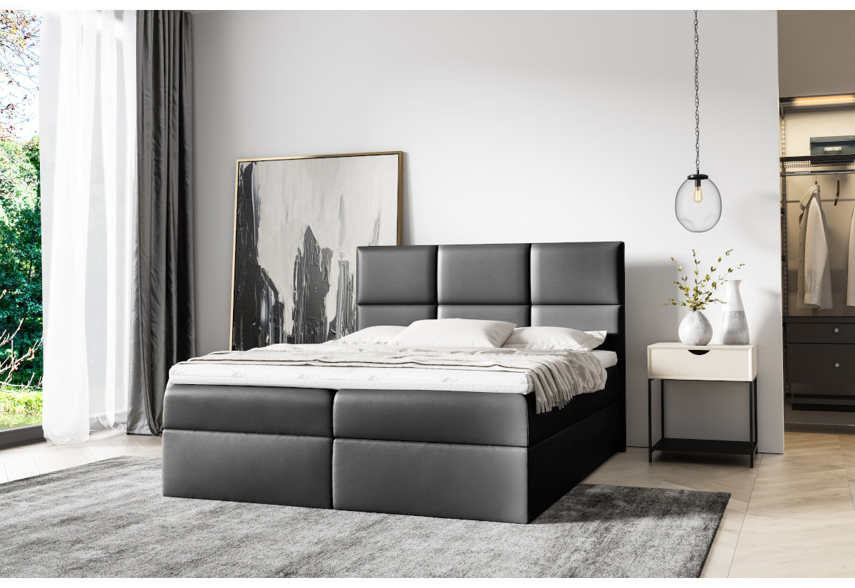 Čalúnená posteľ boxspring IZMIR + topper - ARANZ - 5