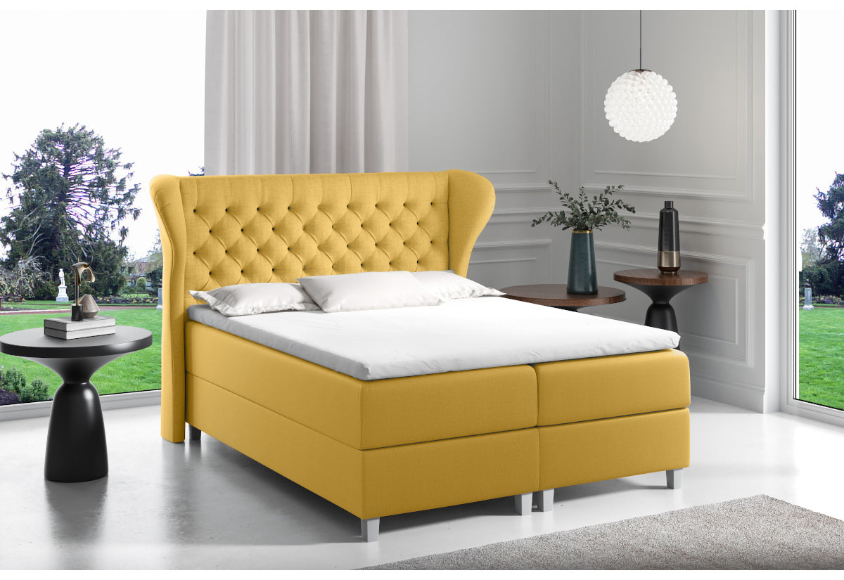 Čalúnená posteľ boxspring JACKY + topper - ARANZ - 2