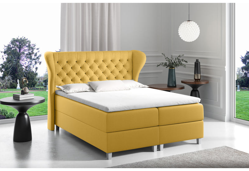 Čalúnená posteľ boxspring JACKY + topper - ARANZ - 2