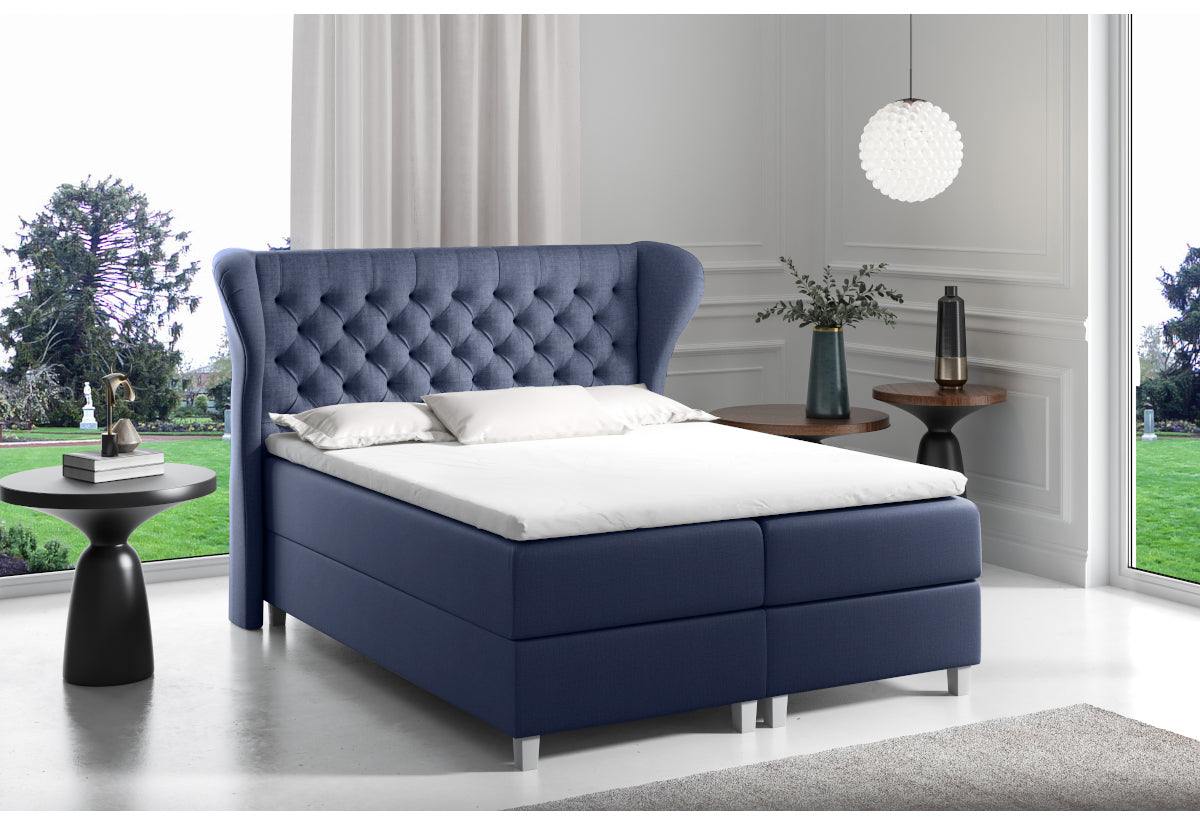 Čalúnená posteľ boxspring JACKY + topper - ARANZ - 4