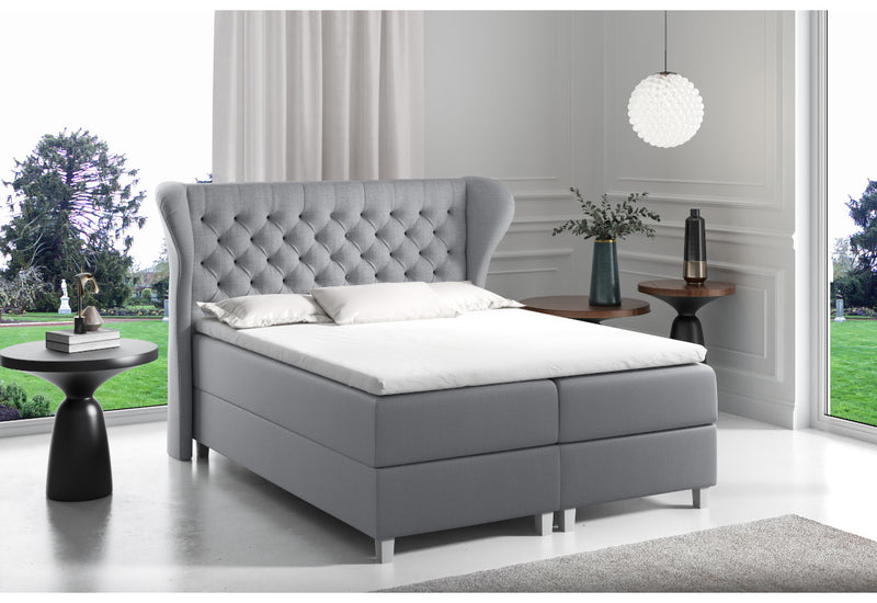 Čalúnená posteľ boxspring JACKY + topper - ARANZ - 5