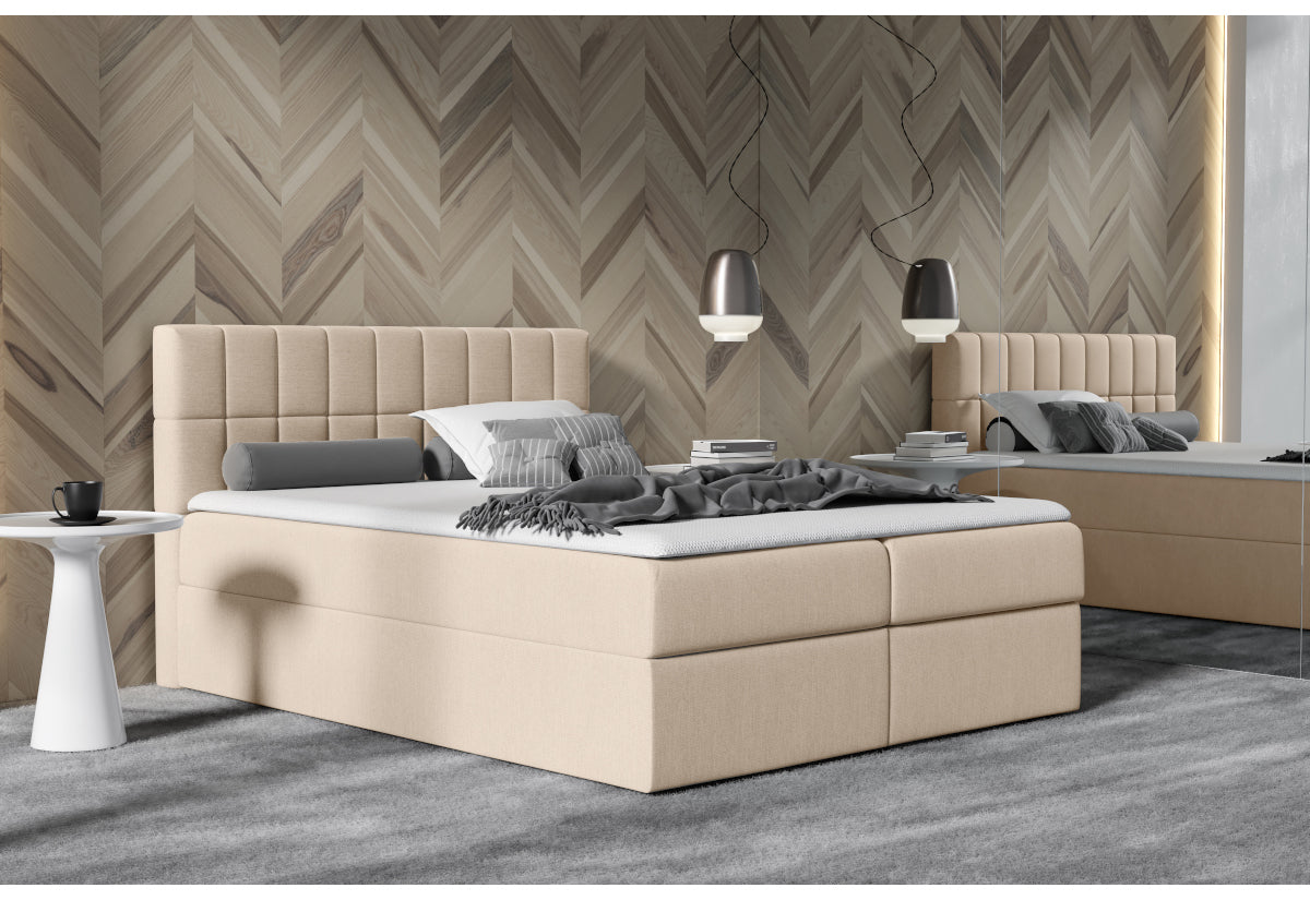 Čalúnená posteľ boxspring CARDIGEN + topper - ARANZ - 3