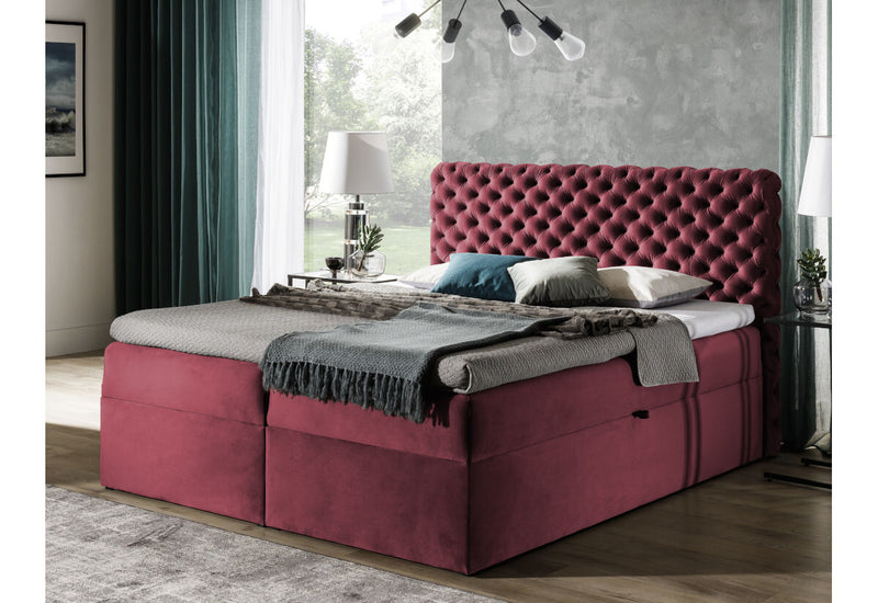 Čalúnená posteľ boxspring MARCH + vrchný matrac - ARANZ - 2