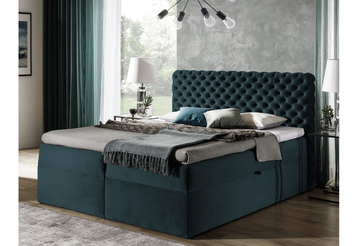 Čalúnená posteľ boxspring MARCH + vrchný matrac - ARANZ - 3