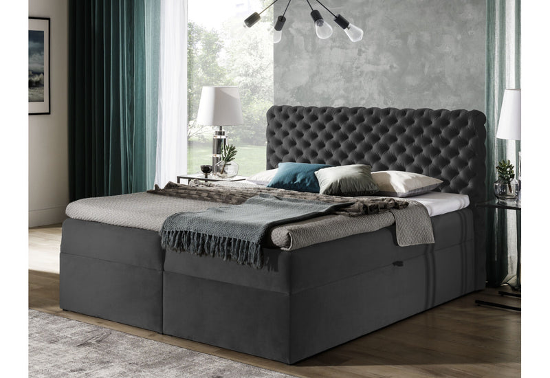 Čalúnená posteľ boxspring MARCH + vrchný matrac - ARANZ - 4