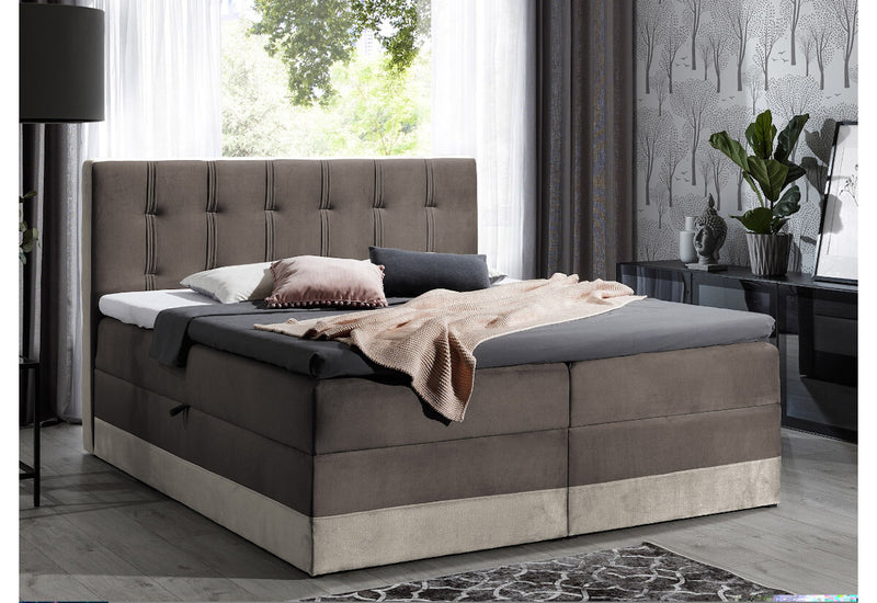 Čalúnená posteľ boxspring MARYLIN + topper - ARANZ - 1