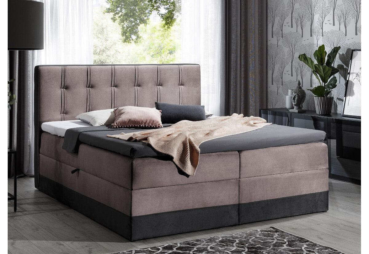 Čalúnená posteľ boxspring MARYLIN + topper - ARANZ - 2