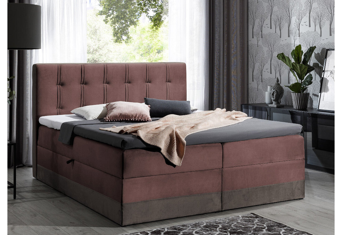 Čalúnená posteľ boxspring MARYLIN + topper - ARANZ - 3