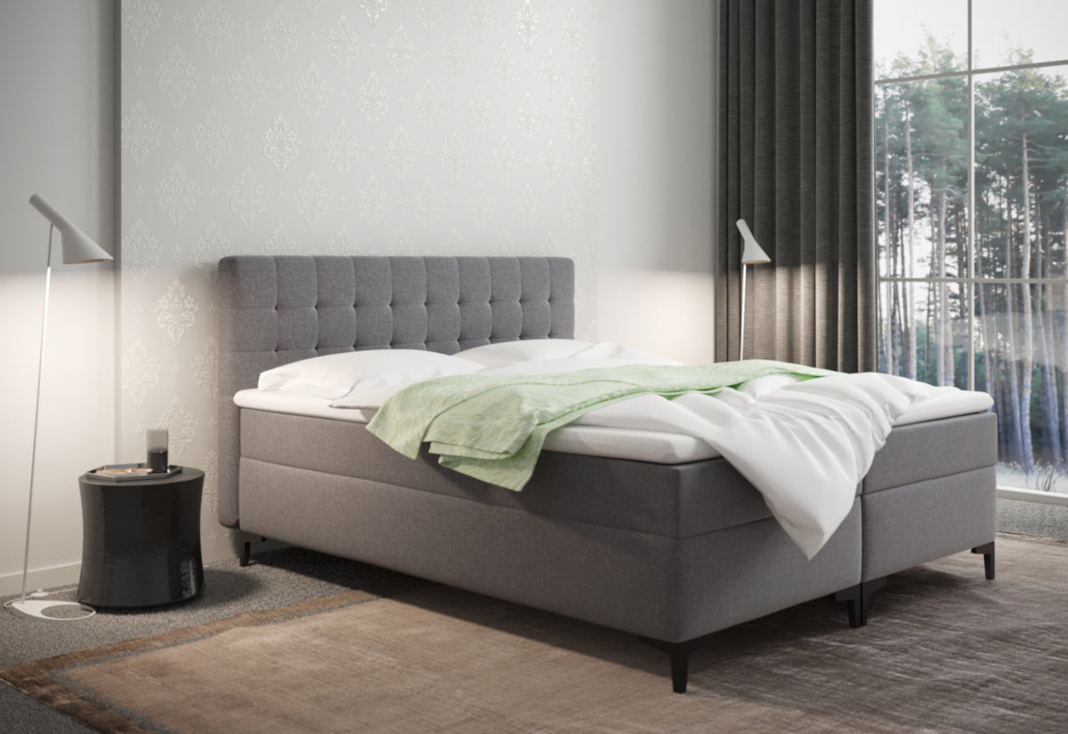 Čalúnená posteľ boxspring CHANTAL + topper - ARANZ - 5