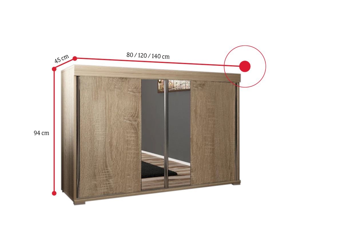 Komoda MADRID 3 - ROZMEROVKA - 1