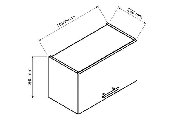 Kuchynská skrinka horná OREIRO - ROZMEROVKA - 1
