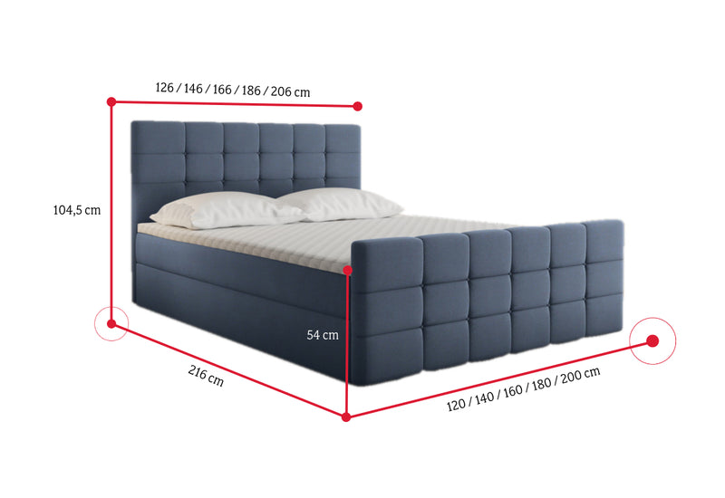 Čalúnená posteľ boxspring MARENA - ROZMEROVKA - 1