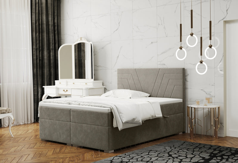 Čalúnená posteľ boxspring DASTER + topper - ARANZ - 1