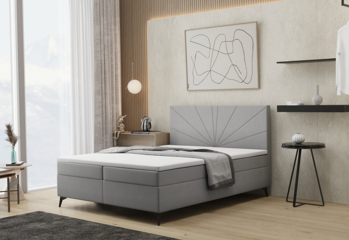 Čalúnená posteľ boxspring ROUSE + topper - ARANZ - 2