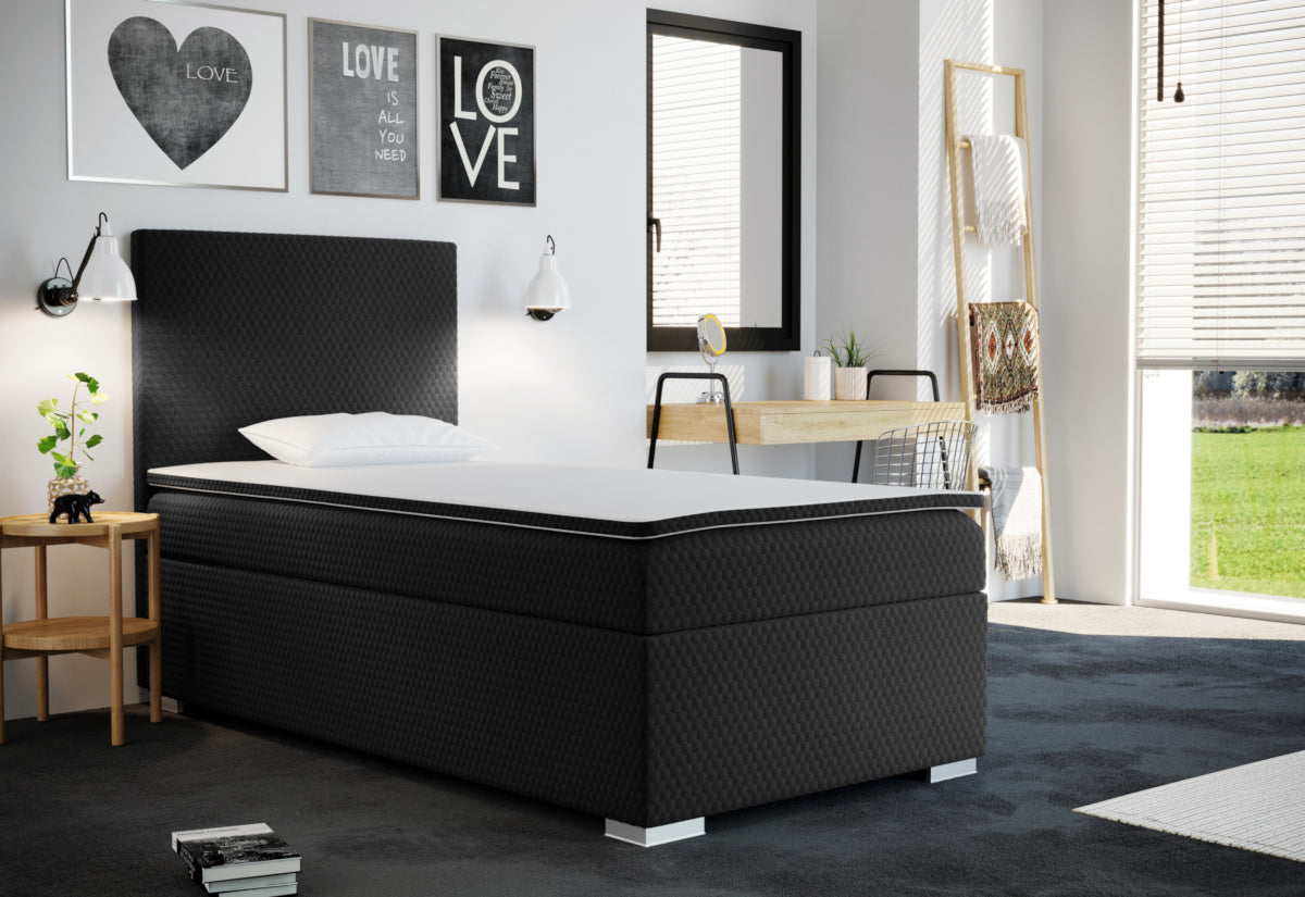 Čalúnená posteľ boxspring RENATA + topper - ARANZ - 2