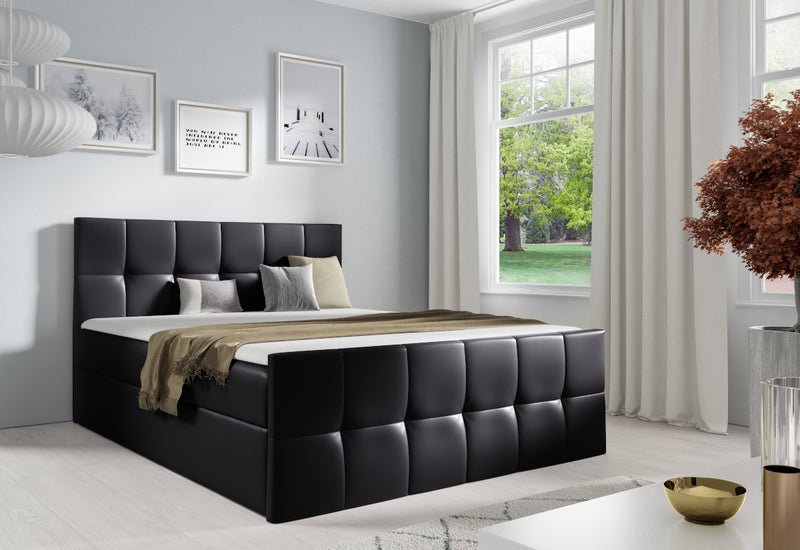 Čalúnená posteľ boxspring GOJA + topper - ARANZ - 6