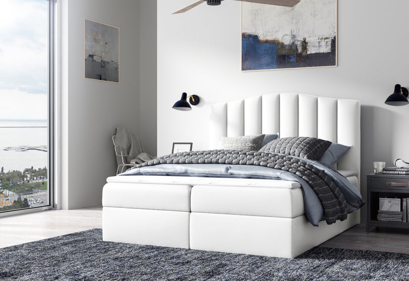 Čalúnená posteľ boxspring LINDE + topper - ARANZ - 5