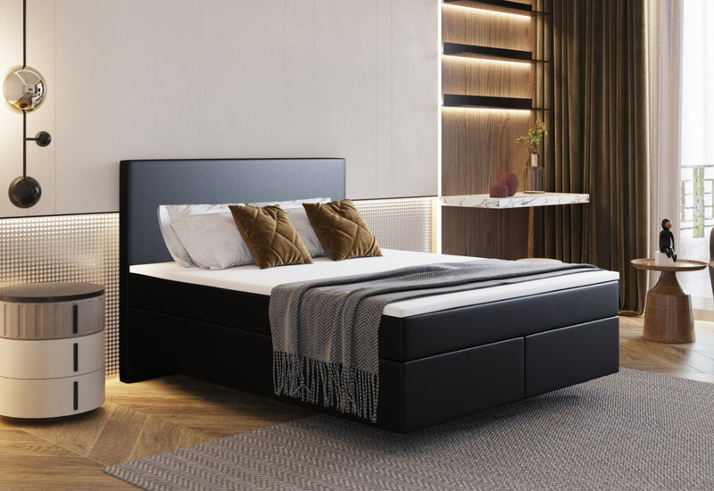 Čalúnená posteľ boxspring SENICA 3 - ARANZ - 1