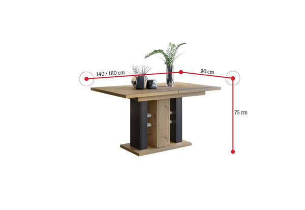 Rozkladací jedálenský stôl MILOT - ROZMEROVKA - 1