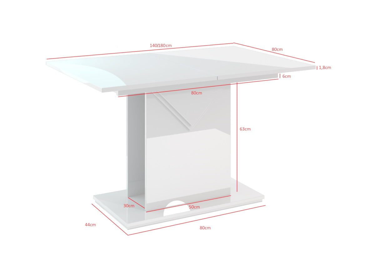 Rozkladací jedálenský stôl TRAFLE - ROZMEROVKA - 1