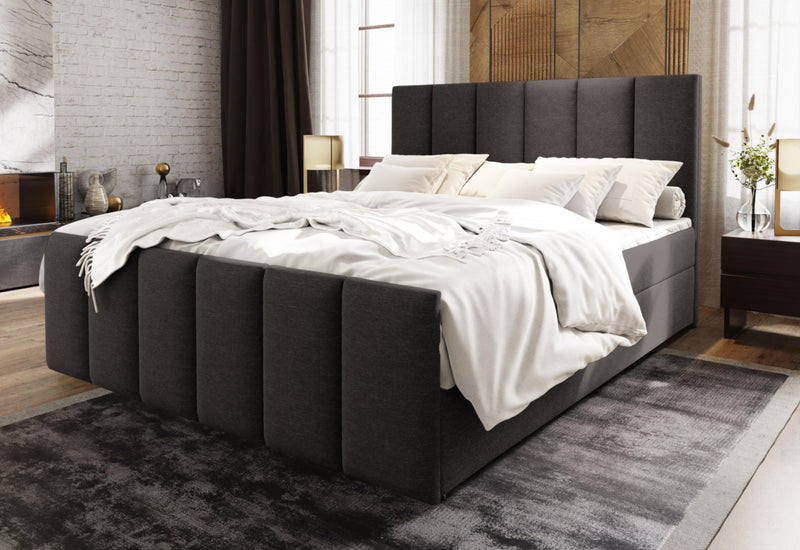 Čalúnená posteľ boxspring MAGO + topper - ARANZ - 2