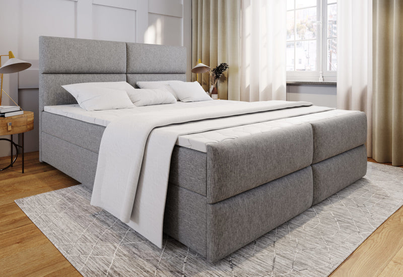 Čalúnená posteľ boxspring MILON + topper - ARANZ - 3