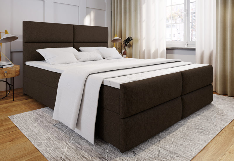 Čalúnená posteľ boxspring MILON + topper - ARANZ - 4