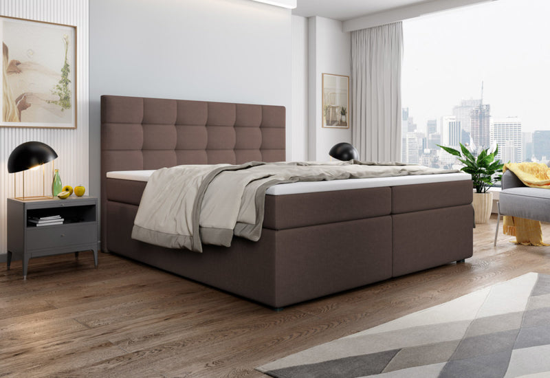 Čalúnená posteľ boxspring SALMA + topper - ARANZ - 2